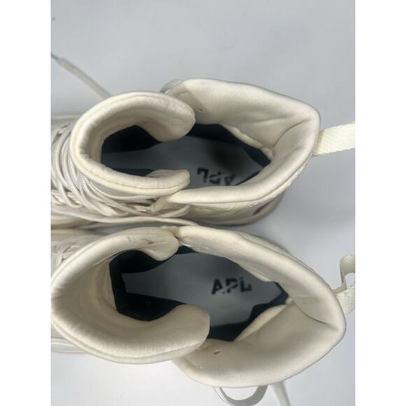 APL Techbloom Defender Sneakers Ivory Nylon Tie High Top Waterproof Women's 10 - Picture 9 of 10